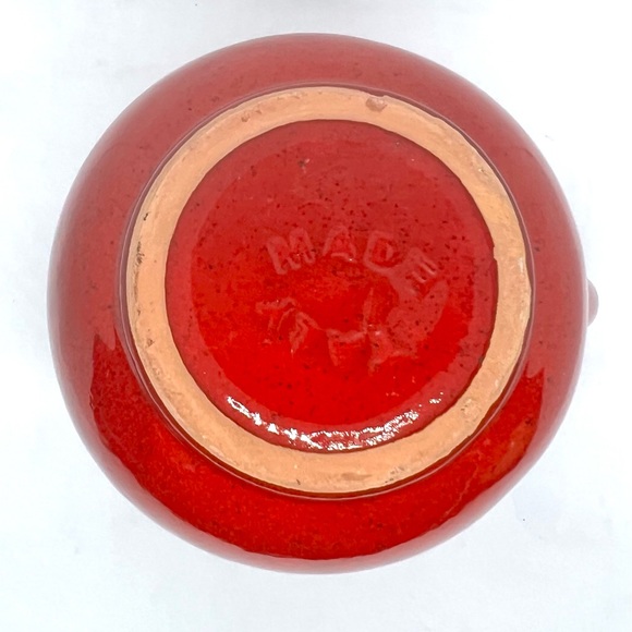 Italy De Silva Terre d' Umbria Rustic Red Terracotta Jug/Pitcher 6.5” - Picture 6 of 6